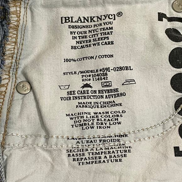 Blank NYC Way Back When Cut Off Denim Skirt - Blue - 28 - Picture 8 of 8